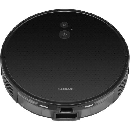 Sencor - Robot aspirapolvere con funzione mop 2 in 1 16 W / 2600 mAh Wi‑Fi nero + telecomando