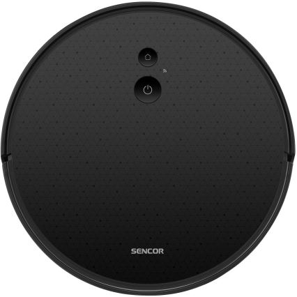 Sencor - Robot aspirapolvere con funzione mop 2 in 1 16 W / 2600 mAh Wi‑Fi nero + telecomando