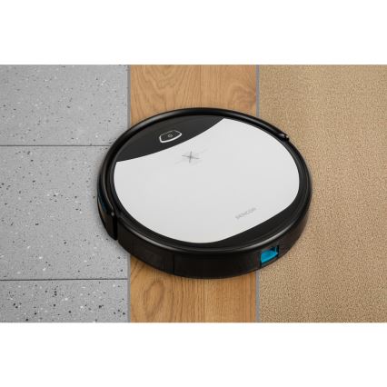 Sencor - Robot aspirapolvere con mocio 2in1 25W 2600 mAh Wi-Fi nero/argento + telecomando