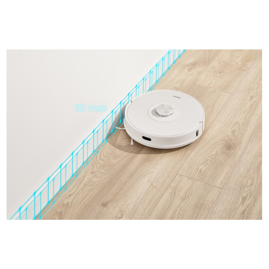 Sencor - Robot aspirapolvere e lavapavimenti 2 in 1 50 W/5000 mAh Wi-Fi bianco + telecomando