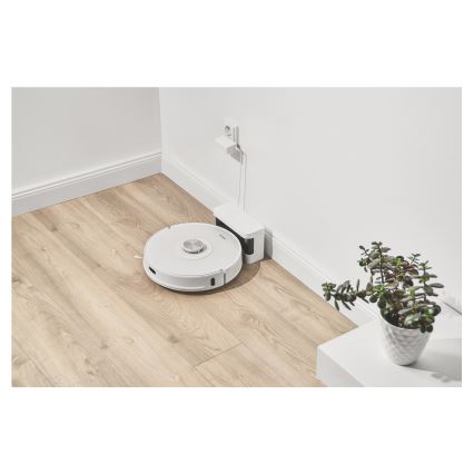 Sencor - Robot aspirapolvere e lavapavimenti 2 in 1 50 W/5000 mAh Wi-Fi bianco + telecomando