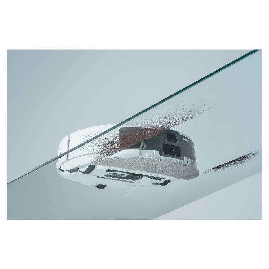 Sencor - Robot aspirapolvere e lavapavimenti 2 in 1 50 W/5000 mAh Wi-Fi bianco + telecomando