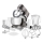 Sencor - Robot da cucina con acciaio inossidabile ciotola 1000W/230V grigio