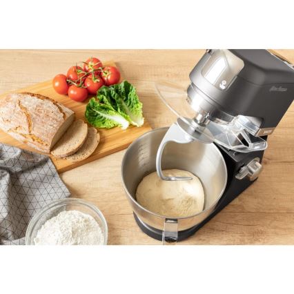 Sencor - Robot da cucina con acciaio inossidabile ciotola 1000W/230V grigio