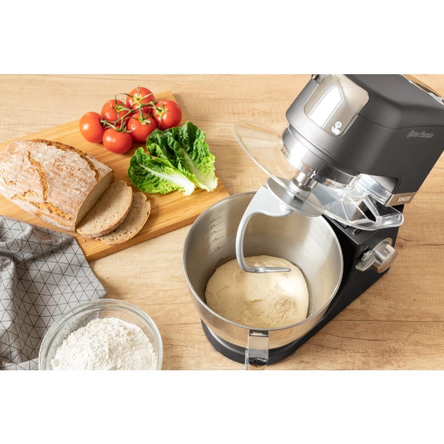 Sencor - Robot da cucina con acciaio inossidabile ciotola 1000W/230V grigio