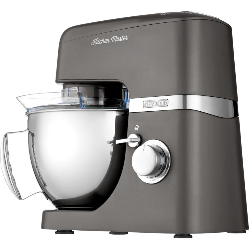 Sencor - Robot da cucina con acciaio inossidabile ciotola 1000W/230V grigio