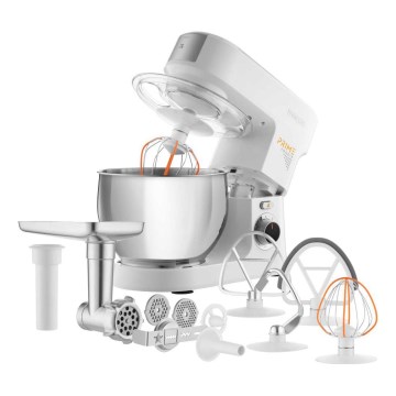 Sencor - Robot da cucina con ciotola in acciaio inox, 1000 W/230 V, bianco