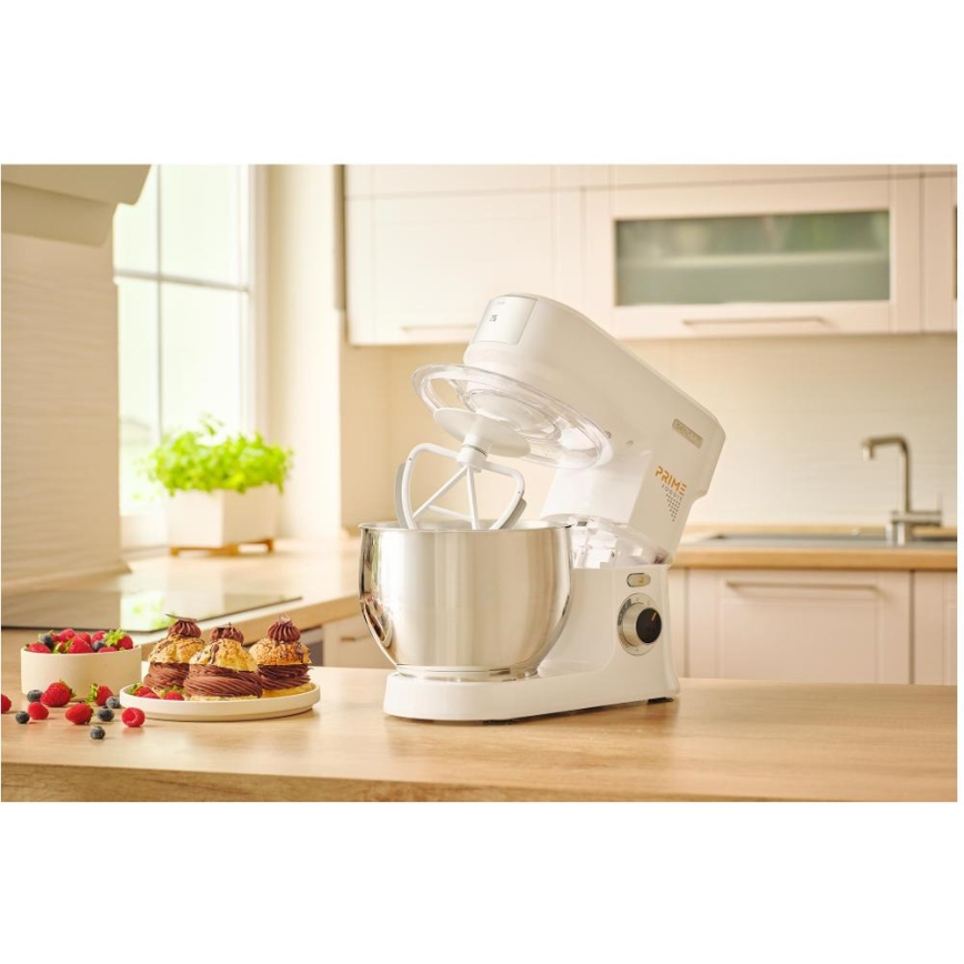 Sencor - Robot da cucina con ciotola in acciaio inox, 1000 W/230 V, bianco