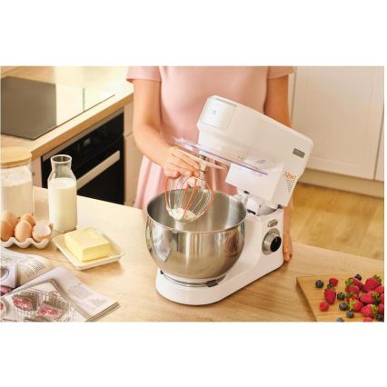 Sencor - Robot da cucina con ciotola in acciaio inox, 1000 W/230 V, bianco