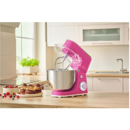 Sencor - Robot da cucina con ciotola in acciaio inox 1300W/230V rosa