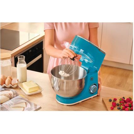 Sencor - Robot da cucina con ciotola in acciaio inox 1300W/230V turchese