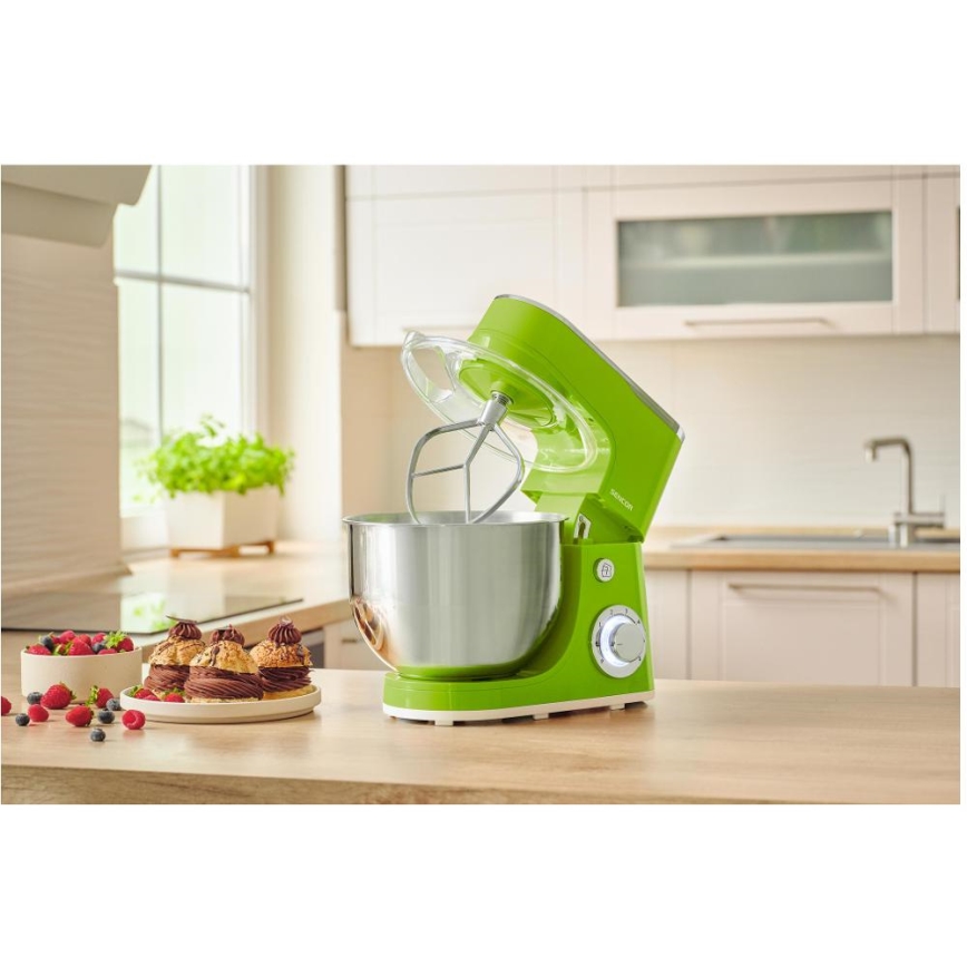 Sencor - Robot da cucina con ciotola in acciaio inox 1300W/230V verde
