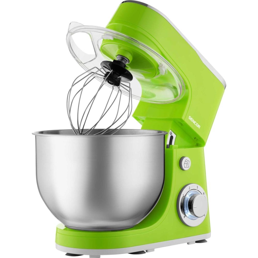 Sencor - Robot da cucina con ciotola in acciaio inox 1300W/230V verde
