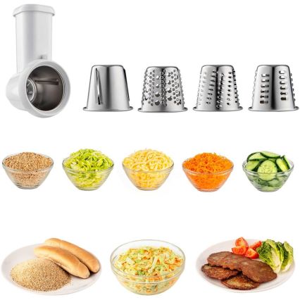 Sencor - Robot da cucina con ciotola in acciaio inox 1700W/230V cromo opaco