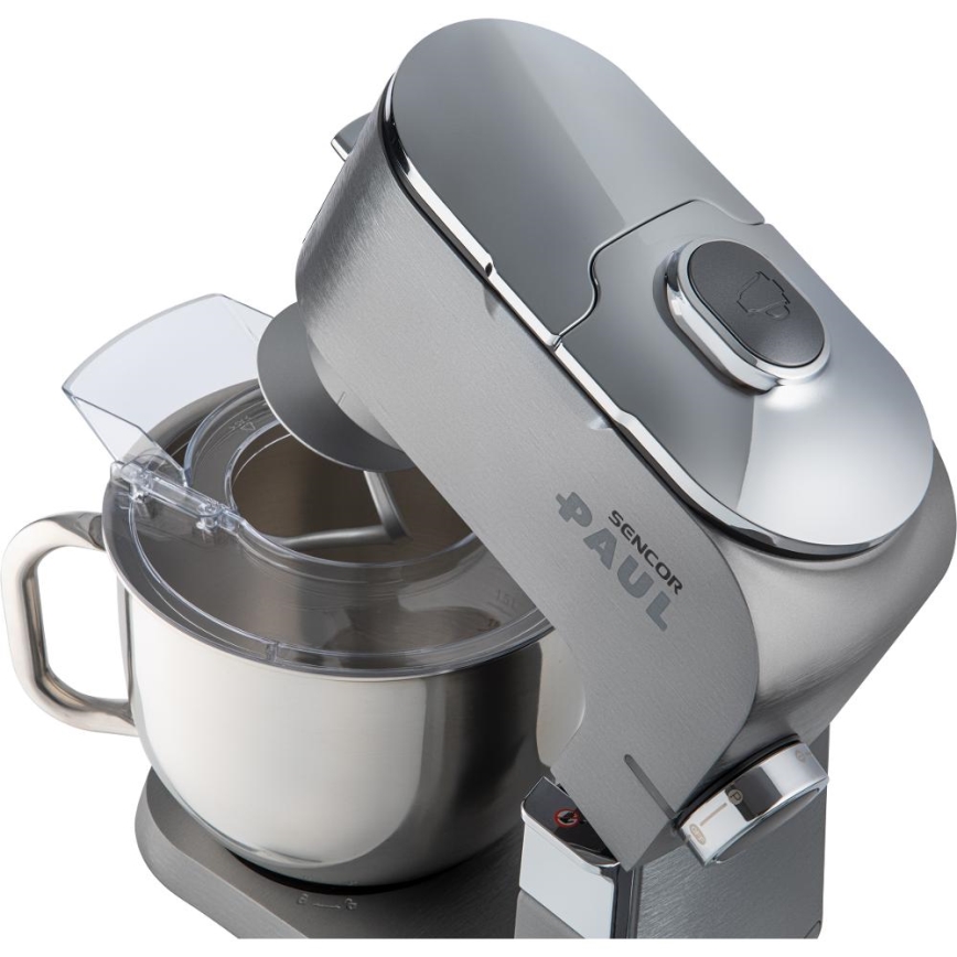 Sencor - Robot da cucina multifunzionale con ciotola in acciaio inox 1500W/230V cromo opaco