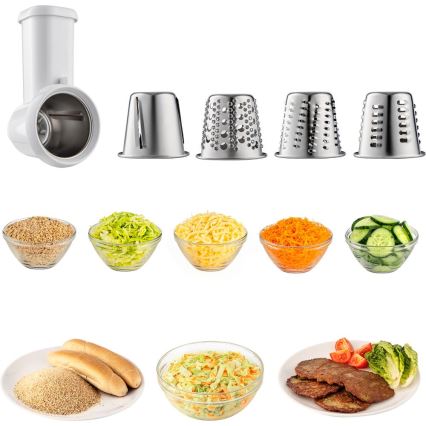 Sencor - Robot da cucina multifunzionale con ciotola in acciaio inox 1500W/230V cromo opaco