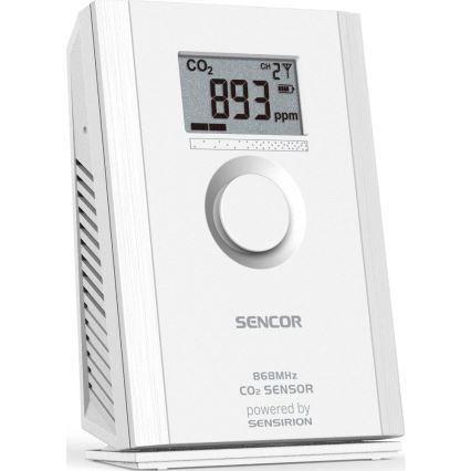Sencor - Sensore di CO2 senza fili 5V/3xAA 2000 mAh