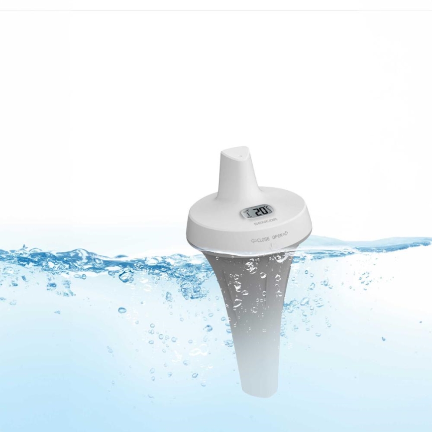 Sencor - Sensore galleggiante senza fili per piscina 2xAA IPX7