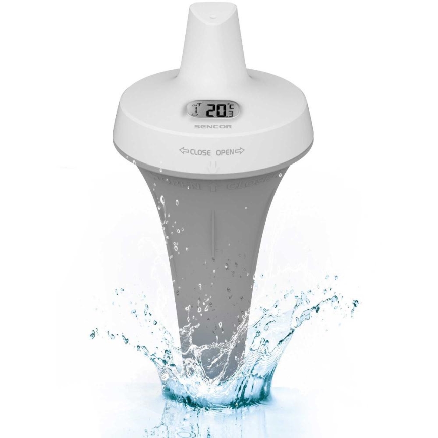 Sencor - Sensore galleggiante senza fili per piscina 2xAA IPX7