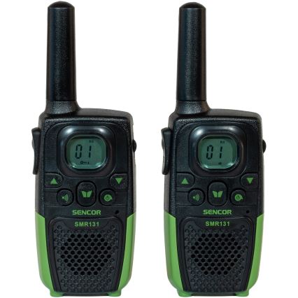 Sencor - SET 2x Walkie-talkie 3xAAA portata 7 km