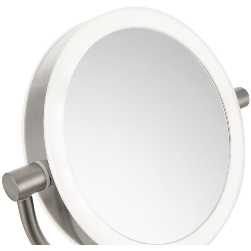 Sencor - Specchio cosmetico con retroilluminazione a LED LED/5W/230V acciaio inossidabile