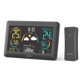Sencor - Stazione meteo con display LCD a colori e sveglia 5V 3xAA + 2xAA