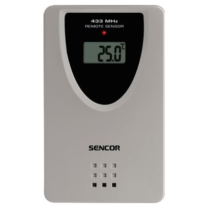 Sencor - Stazione meteo con colore LCD display, sveglia e proiettore 2xAA + 2xAAA