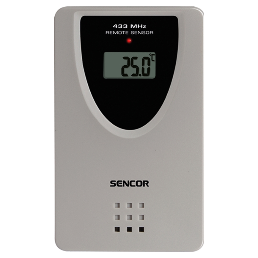 Sencor - Stazione meteo con colore LCD display, sveglia e proiettore 2xAA + 2xAAA