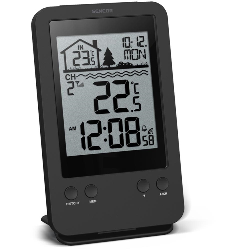 Sencor - Stazione meteo con sensore galleggiante wireless per piscina 2xAA + 2xAA IPX7