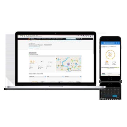 Sencor - Stazione meteo professionale con display LCD a colori 1xCR2032 + 3xAA Wi-Fi