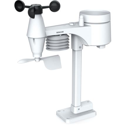 Sencor - Stazione meteo professionale con display LCD a colori 1xCR2032 + 3xAA Wi-Fi