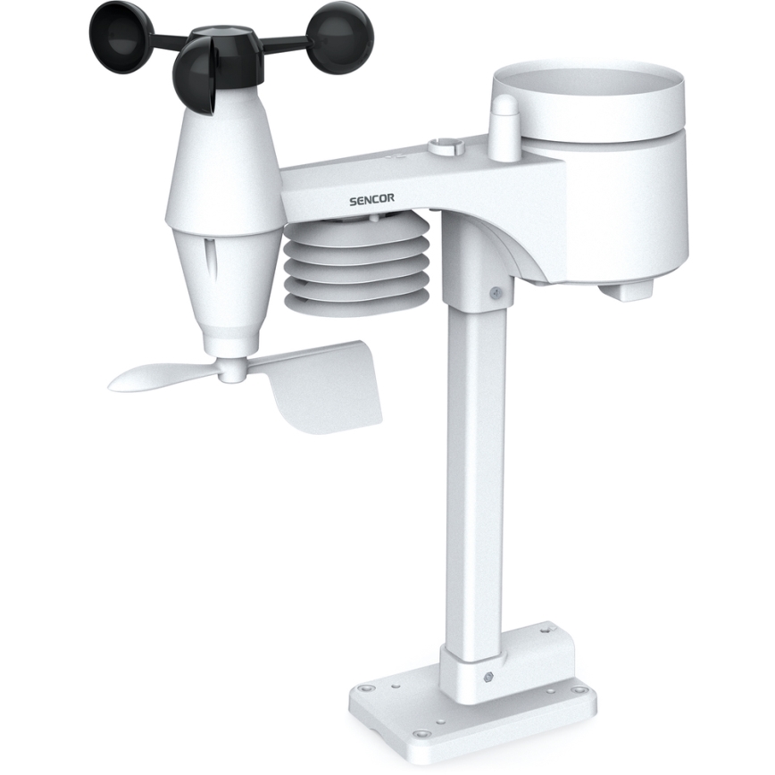 Sencor - Stazione meteo professionale con display LCD a colori 1xCR2032 + 3xAA Wi-Fi