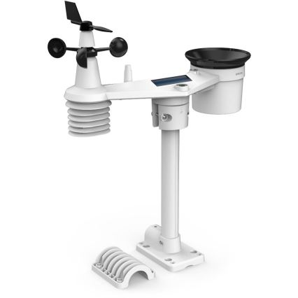 Sencor - Stazione meteo professionale con display LCD a colori 5V 1xCR2032 + 3xAA + 2xAA Wi-Fi Tuya