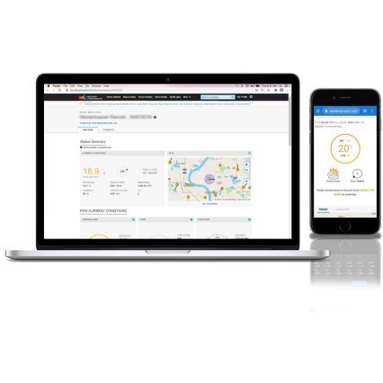 Sencor - Stazione meteo professionale con display LCD a colori 5V 1xCR2032 + 3xAA + 2xAA Wi-Fi Tuya