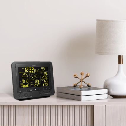 Sencor - Stazione meteo professionale con display LCD a colori 5V/1xCR2032 + 3xAA