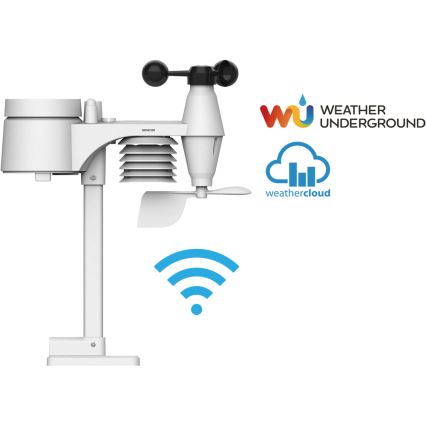 Sencor - Stazione meteo professionale con display LCD a colori 5V/1xCR2032 + 3xAA Wi-Fi