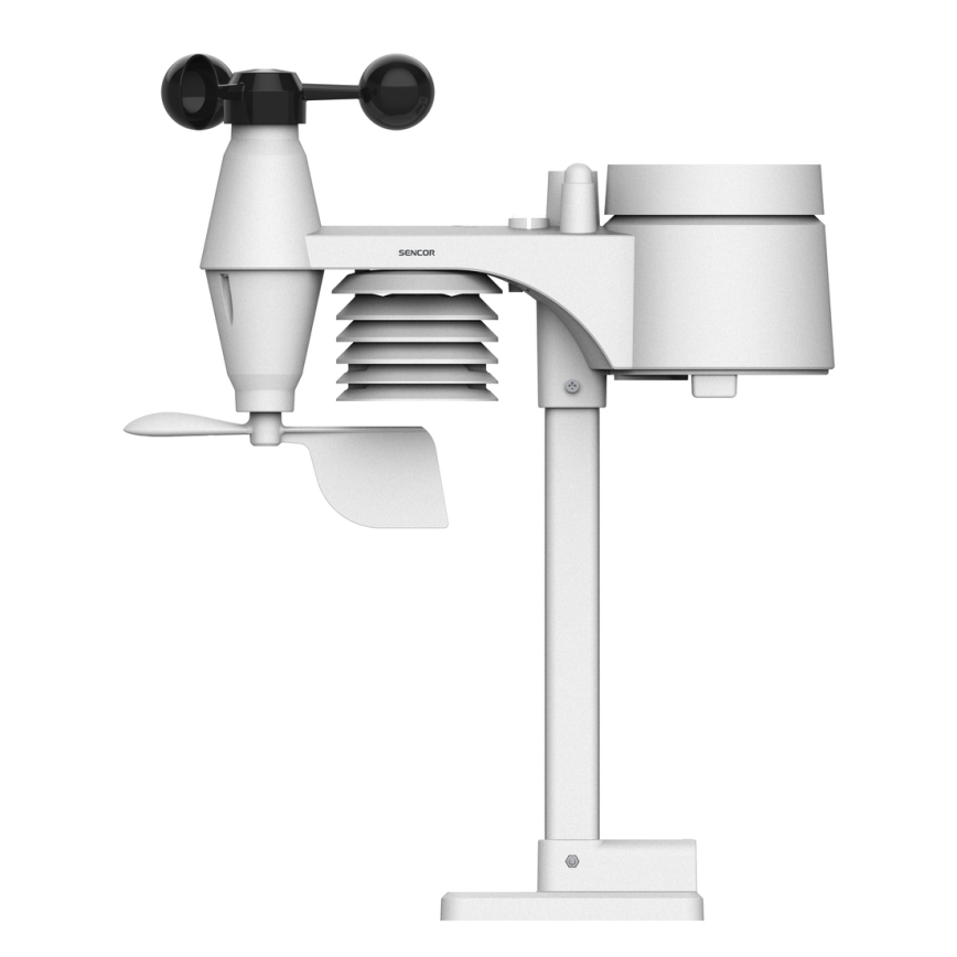 Sencor - Stazione meteo professionale con display LCD a colori 5V/1xCR2032 + 3xAA Wi-Fi