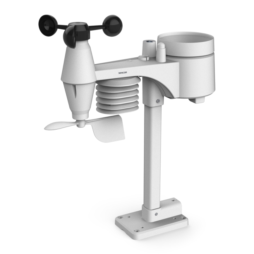 Sencor - Stazione meteo professionale con display LCD a colori 5V/1xCR2032 + 3xAA Wi-Fi