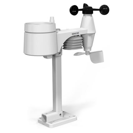 Sencor - Stazione meteo professionale con display LCD e sveglia 1xCR2032 + 3xAA