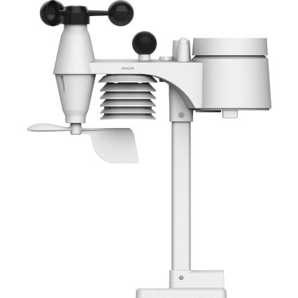 Sencor - Stazione meteo professionale con display LCD a colori e sveglia 5V/1xCR2032 + 3xAA