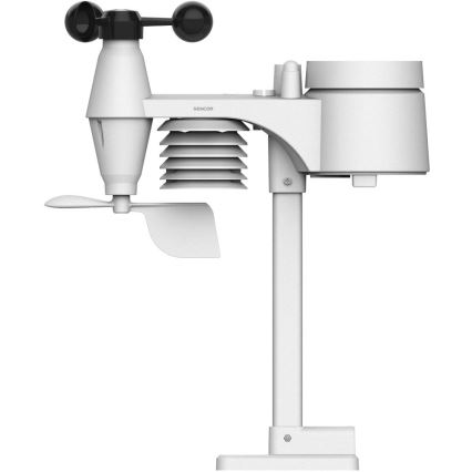 Sencor - Stazione meteo professionale con display LCD a colori e sveglia 5V/1xCR2032 + 3xAA Wi-Fi