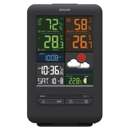 Sencor - Stazione meteorologica con display LCD a colori 5V/1xCR2032