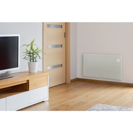 Sencor - Termoconvettore elettrico smart 1200/2400W/230V IP24 Wi-Fi bianco