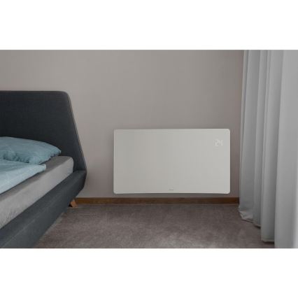 Sencor - Termoconvettore elettrico smart 1200/2400W/230V IP24 Wi-Fi bianco