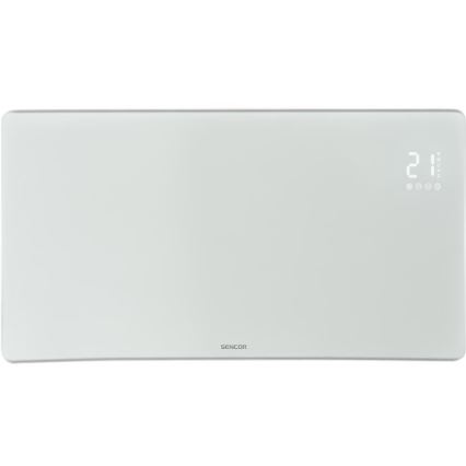 Sencor - Termoconvettore elettrico smart 1200/2400W/230V IP24 Wi-Fi bianco