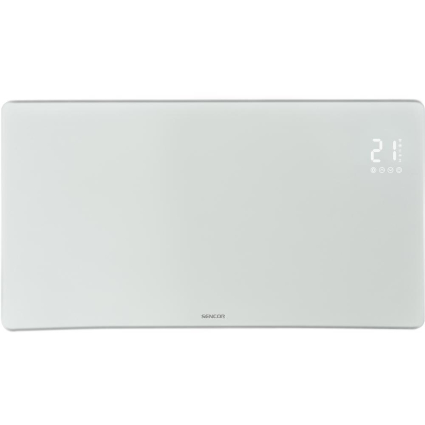 Sencor - Termoconvettore elettrico smart 1200/2400W/230V IP24 Wi-Fi bianco