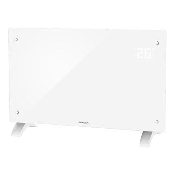 Sencor - Termoconvettore elettrico smart 2000W/230V IP24 Wi-Fi bianco + telecomando