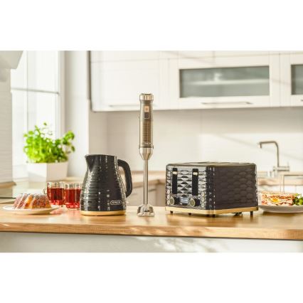 Sencor - Tostapane a 4 fette 1600 W/230 V nero/beige