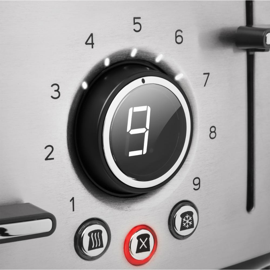 Sencor - Tostapane a 4 fette 1600W/230V finitura cromata opaca