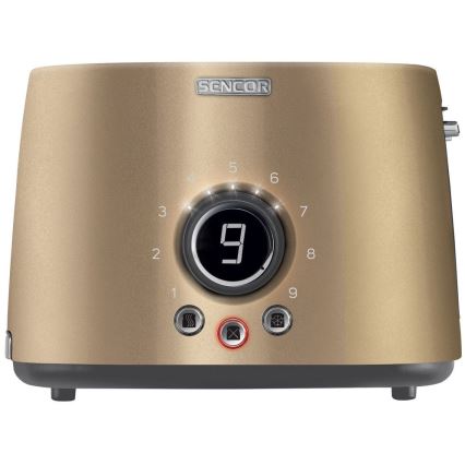 Sencor - Tostapane a due fessure con griglia 1000W/230V beige
